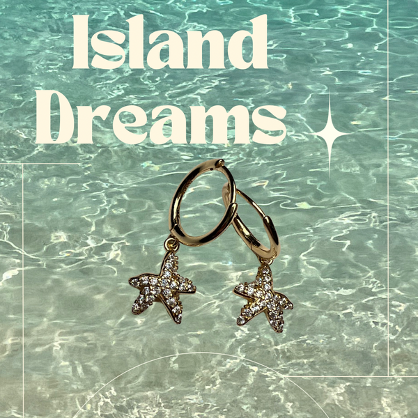 Diamond Starfish Huggie