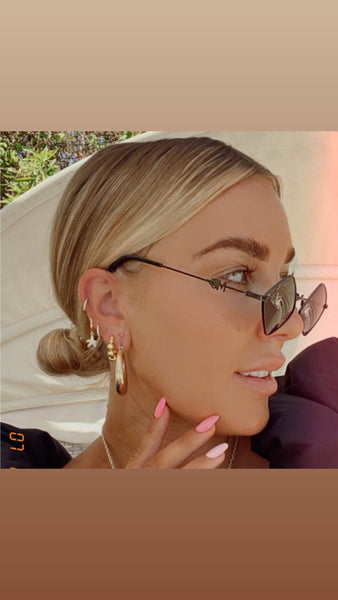 Diamond Starfish Huggie