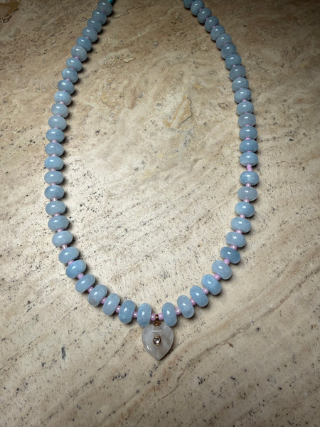 Bali Blue Beaded Necklace