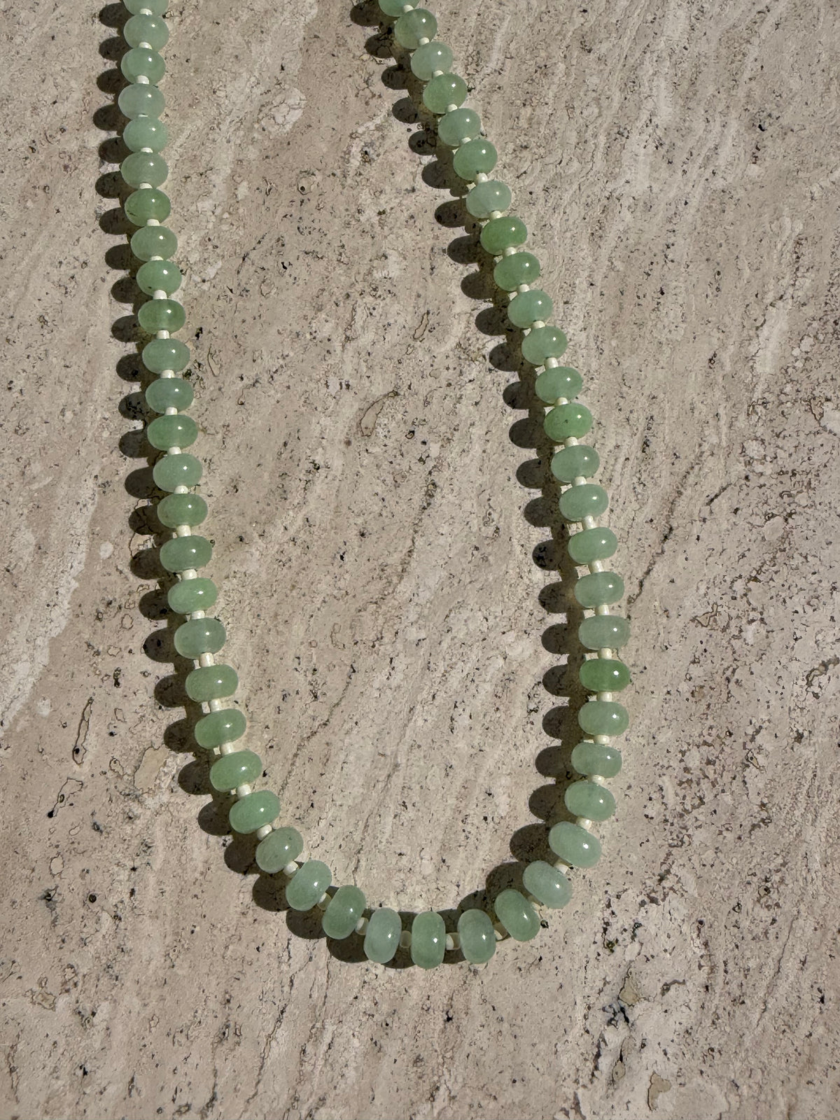Vanilla Matcha Beaded Necklace