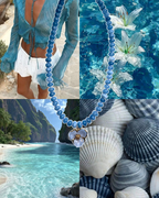 Amalfi Blue Beaded Necklace