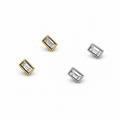 Baguette Stud on a white background