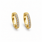 Diamond Huggie matching pair on white background