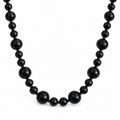 Noir Beaded Necklace on a white background