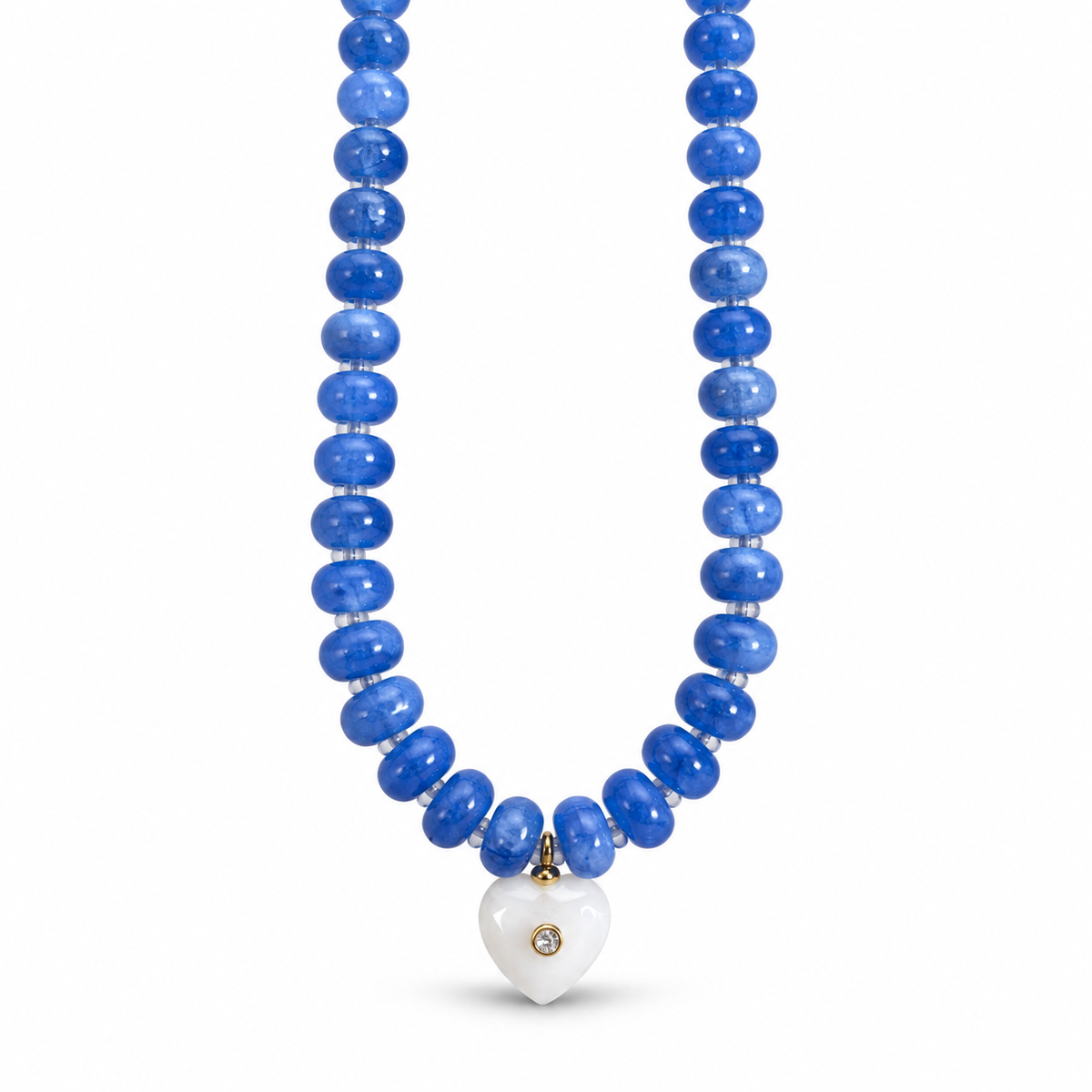 Mykonos Beaded Necklace on a white background