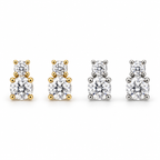 Double Diamond Stud on a white background