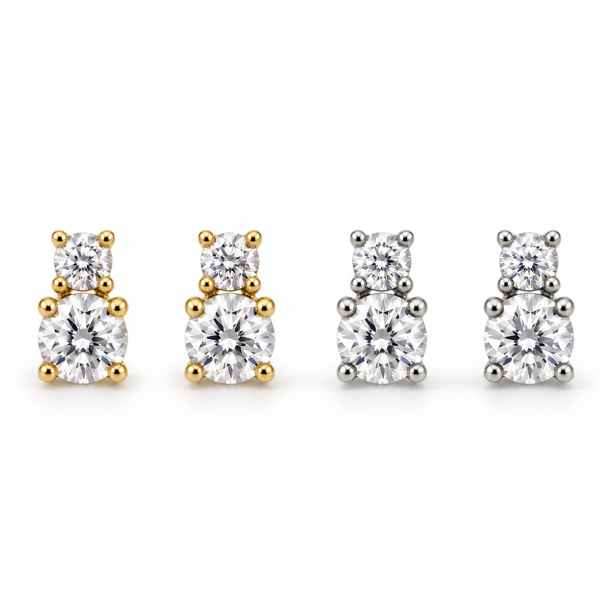 Double Diamond Stud on a white background