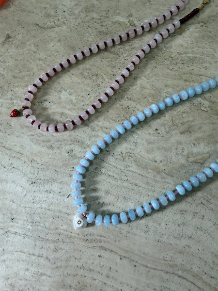 Bali Blue Beaded Necklace