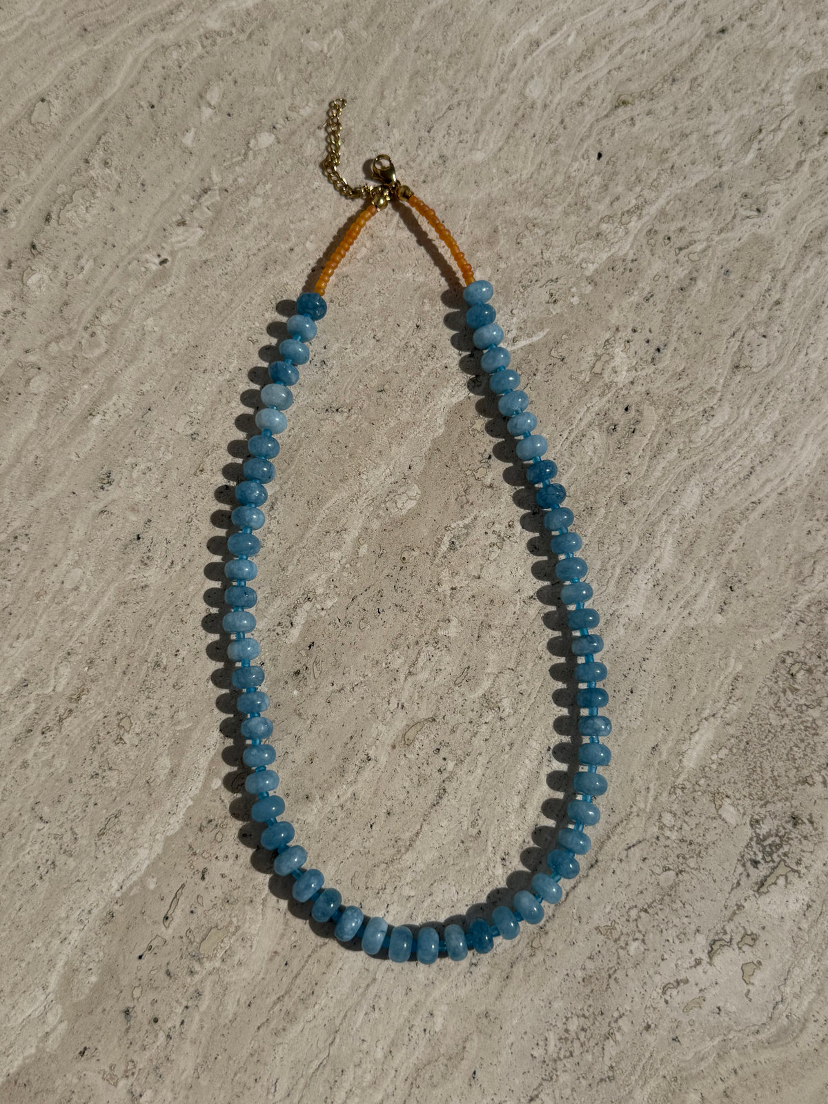 Amalfi Blue Beaded Necklace
