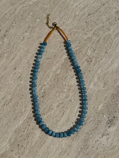 Amalfi Blue Beaded Necklace