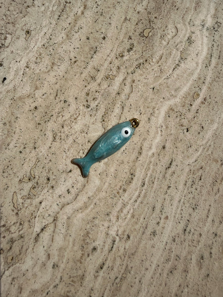 Pearl Fish Charm
