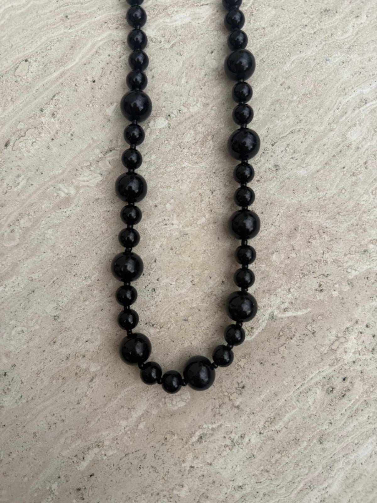 Noir Beaded Necklace