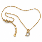 Initial Charm Chain on a white background
