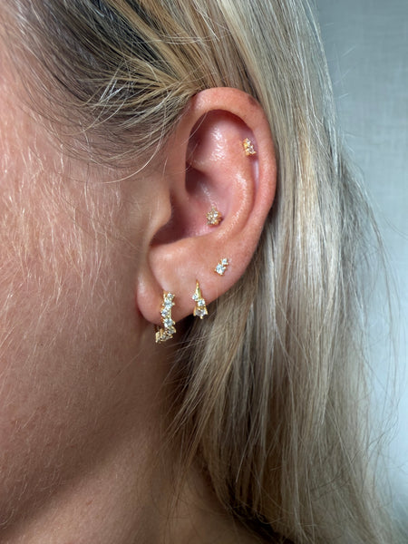 Double Diamond Stud