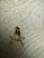 Diamond Cross Hoop