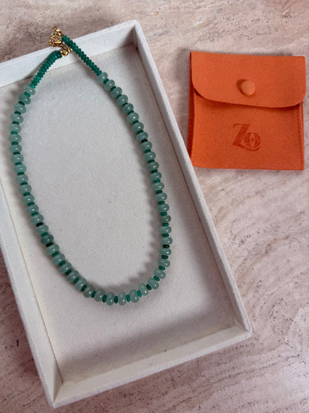 Green Queen Beaded Necklace