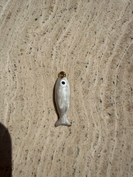 Pearl Fish Charm