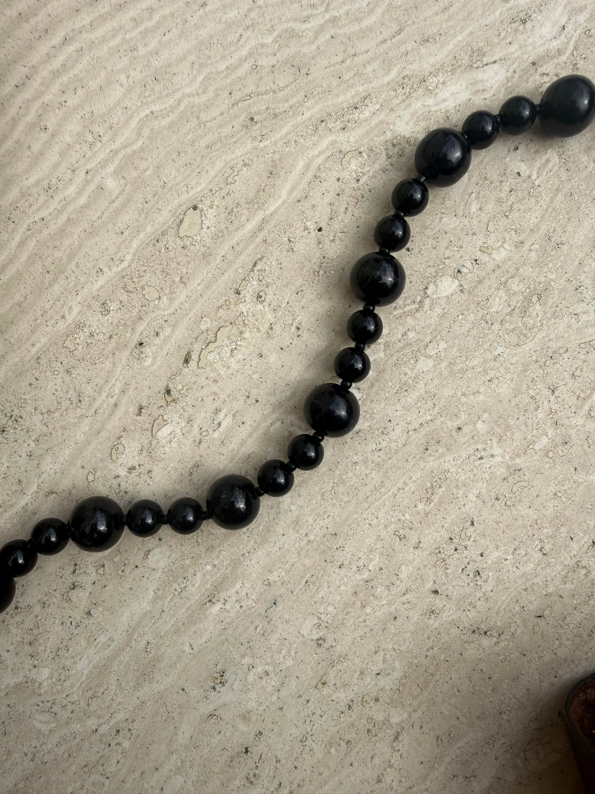 Noir Beaded Necklace