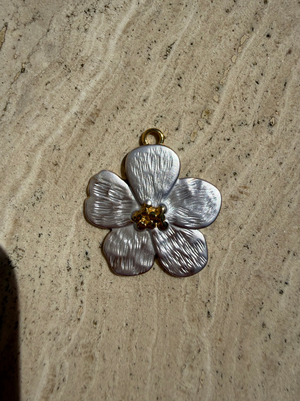 Pearl Flower Charm