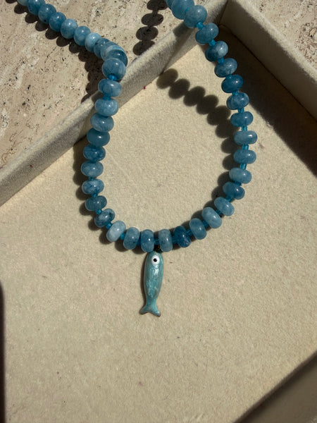 Pearl Fish Charm