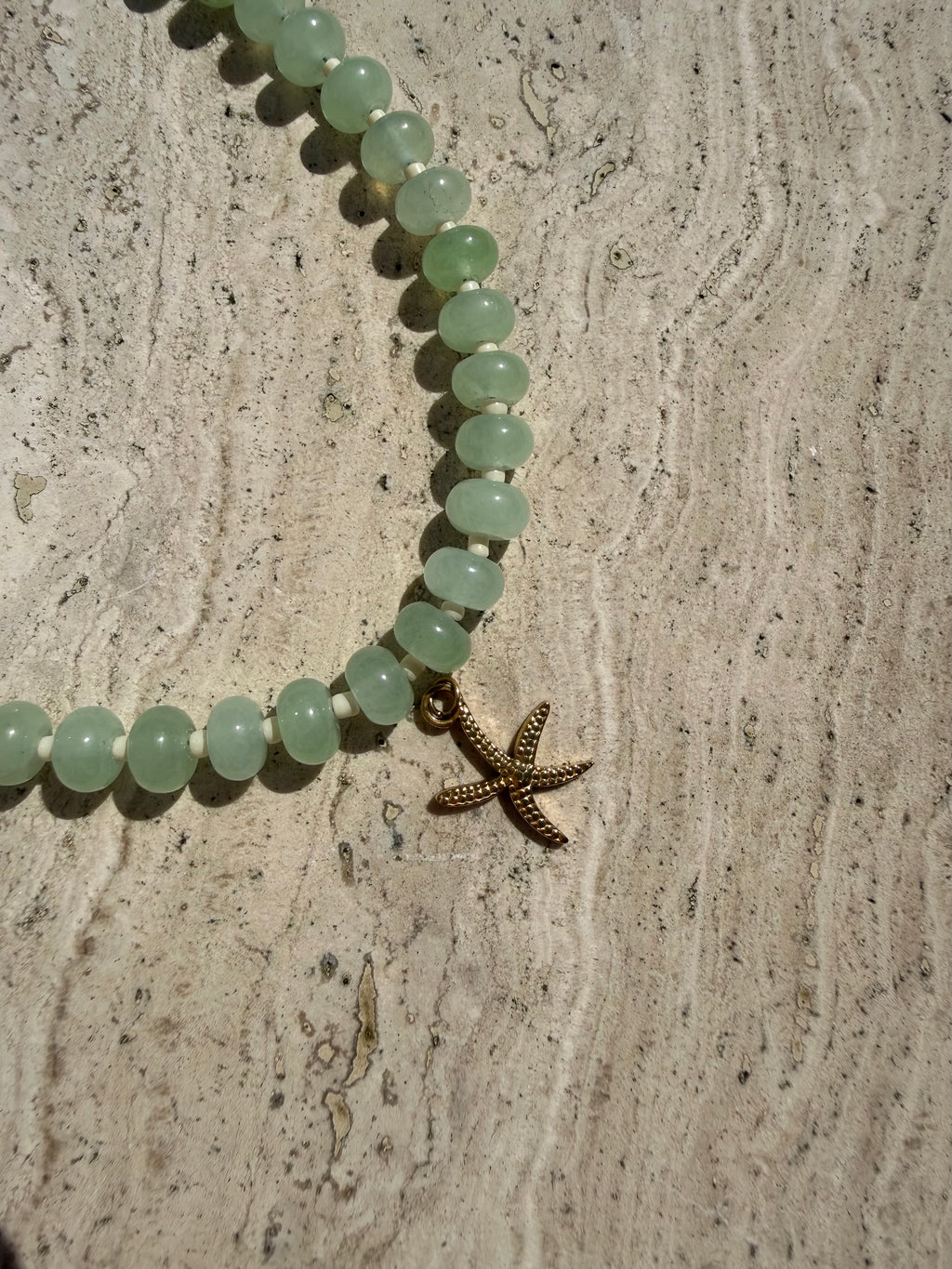 Vanilla Matcha Beaded Necklace