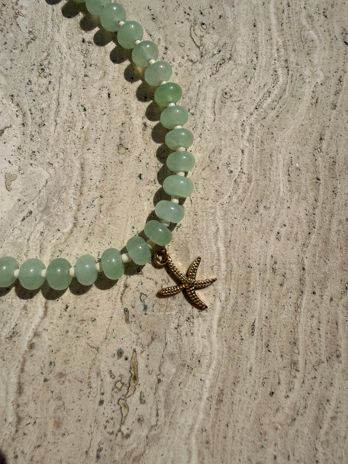 Vanilla Matcha Beaded Necklace