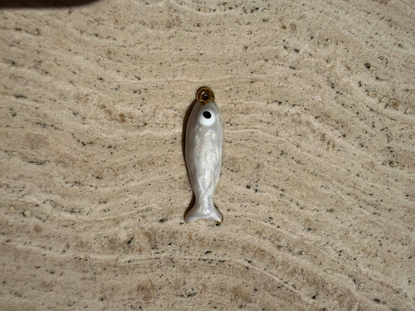 Pearl Fish Charm