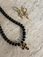 Diamond Cross Hoop
