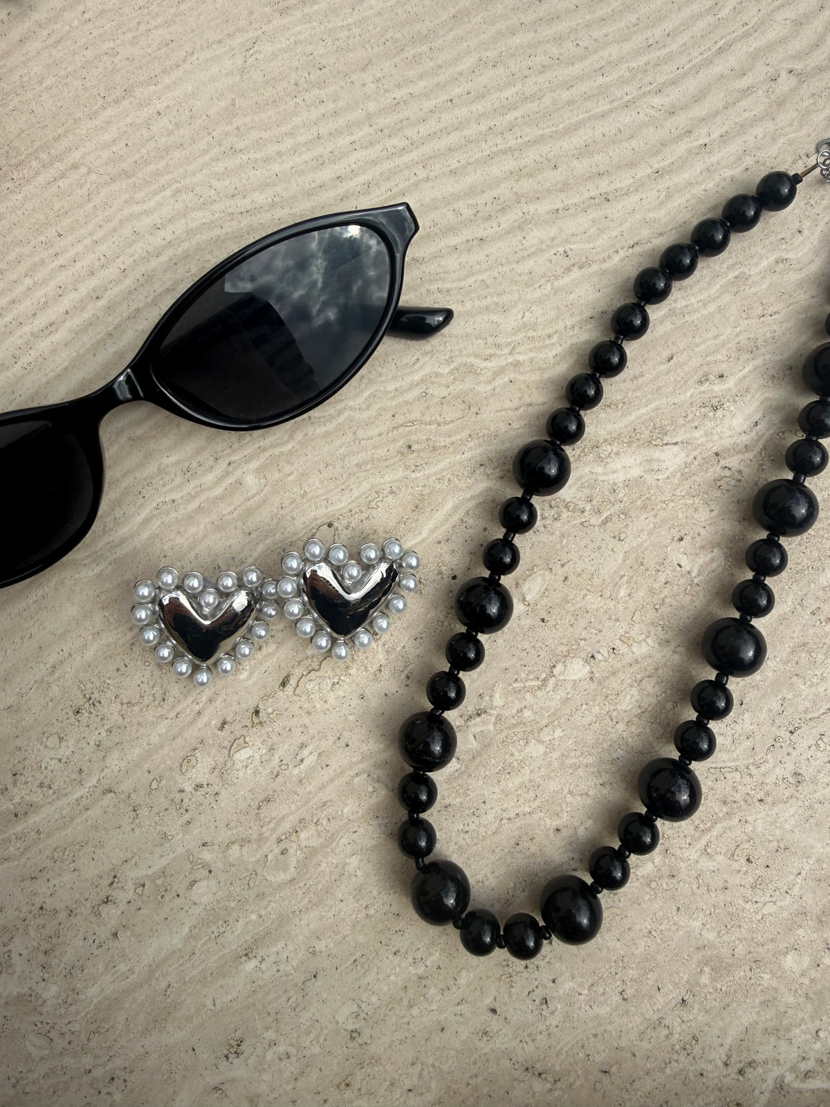 Noir Beaded Necklace