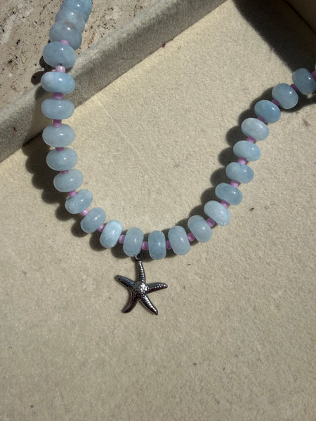 Bali Blue Beaded Necklace