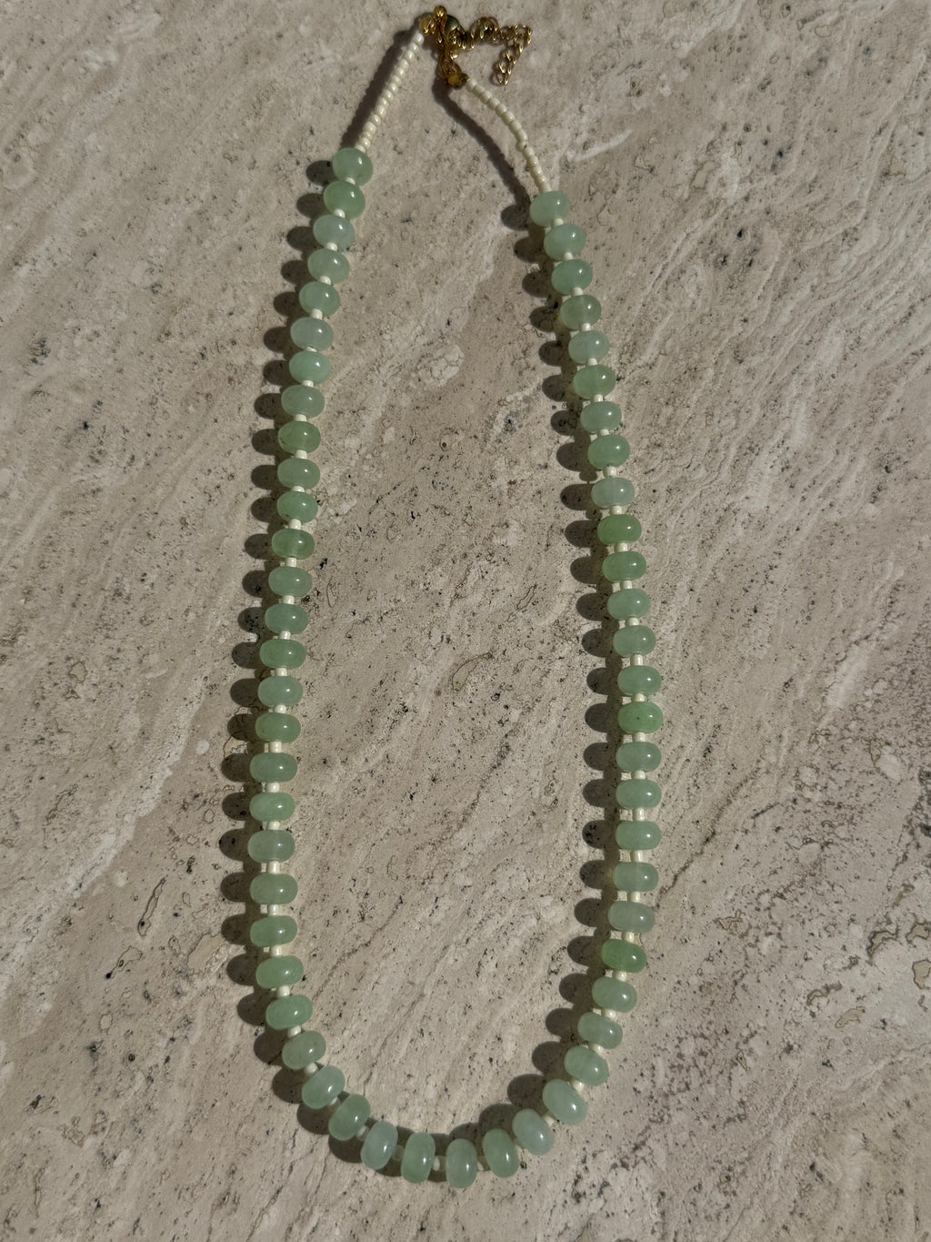 Vanilla Matcha Beaded Necklace