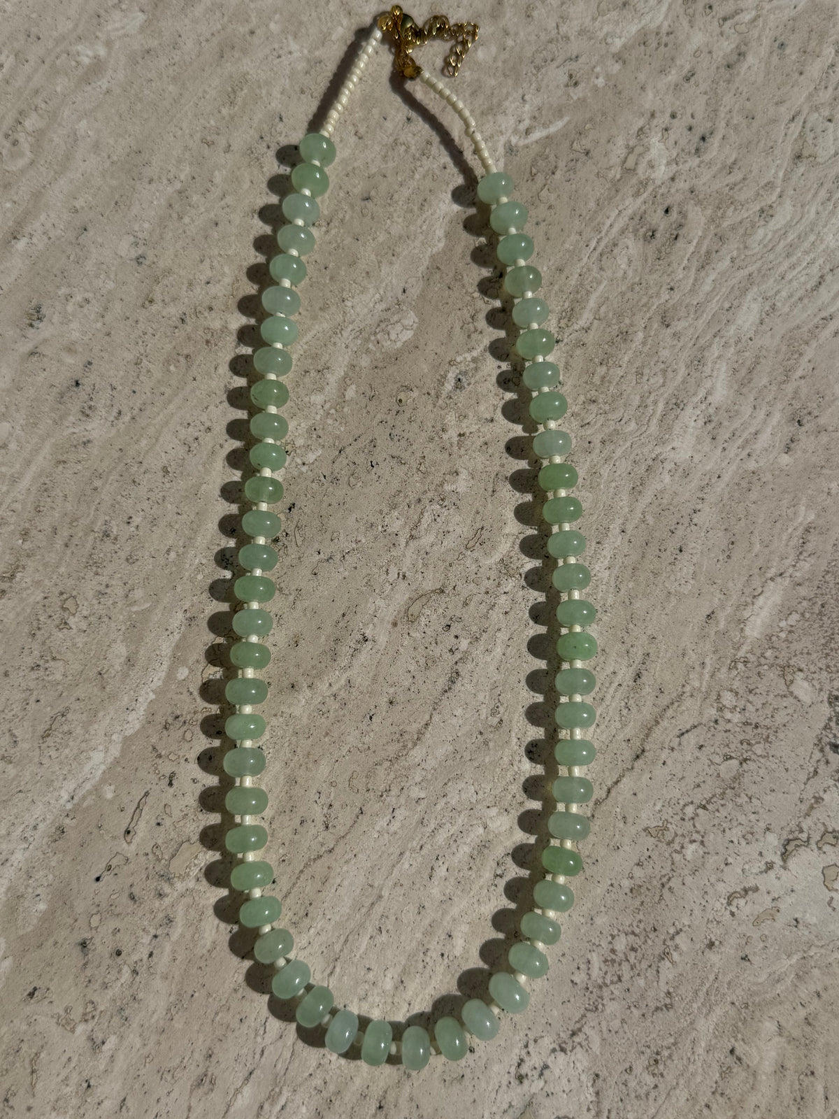 Vanilla Matcha Beaded Necklace