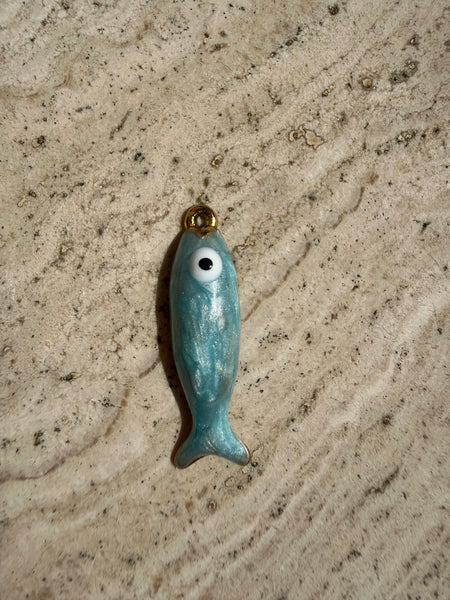 Pearl Fish Charm