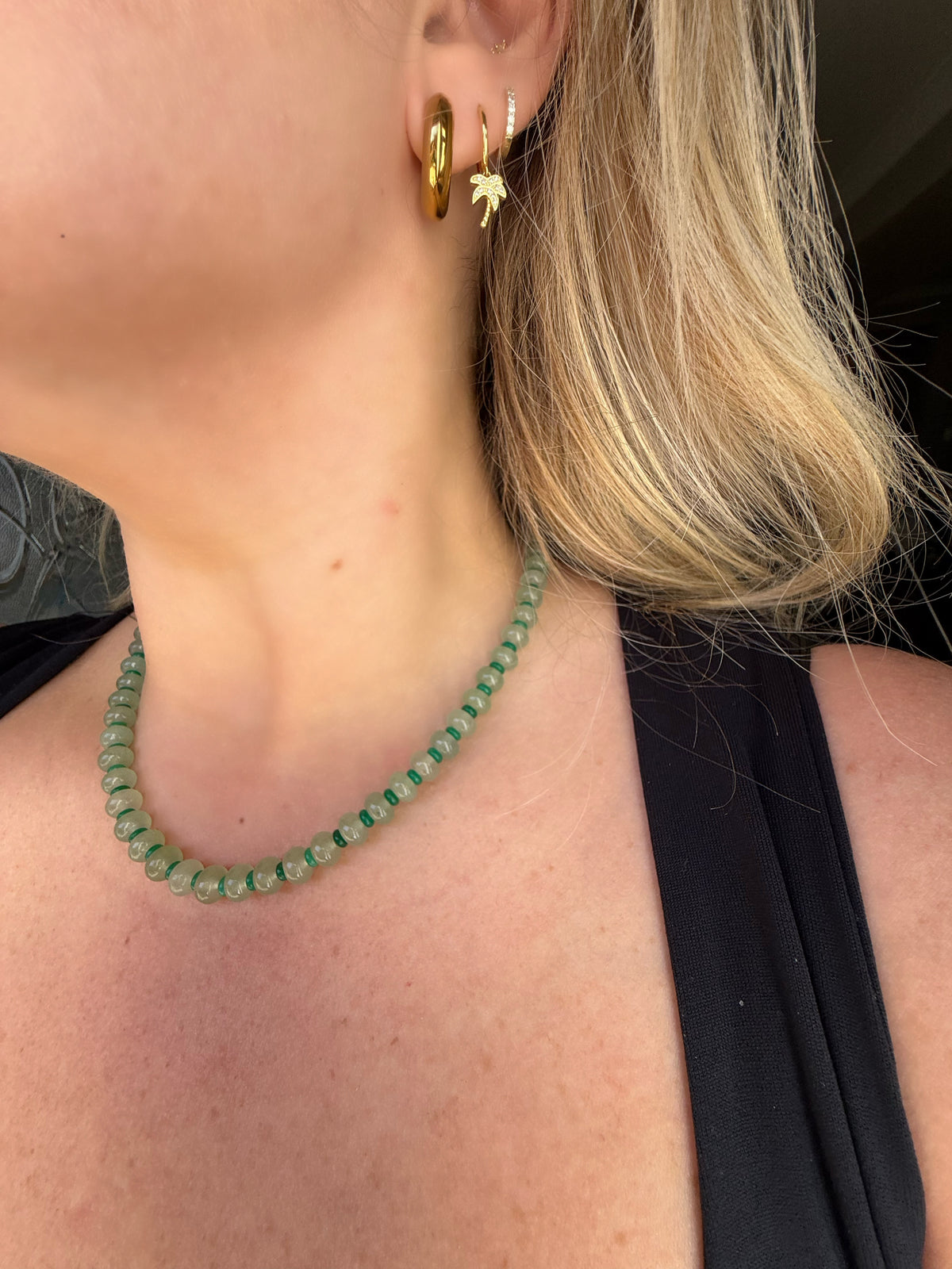 Green Queen Beaded Necklace