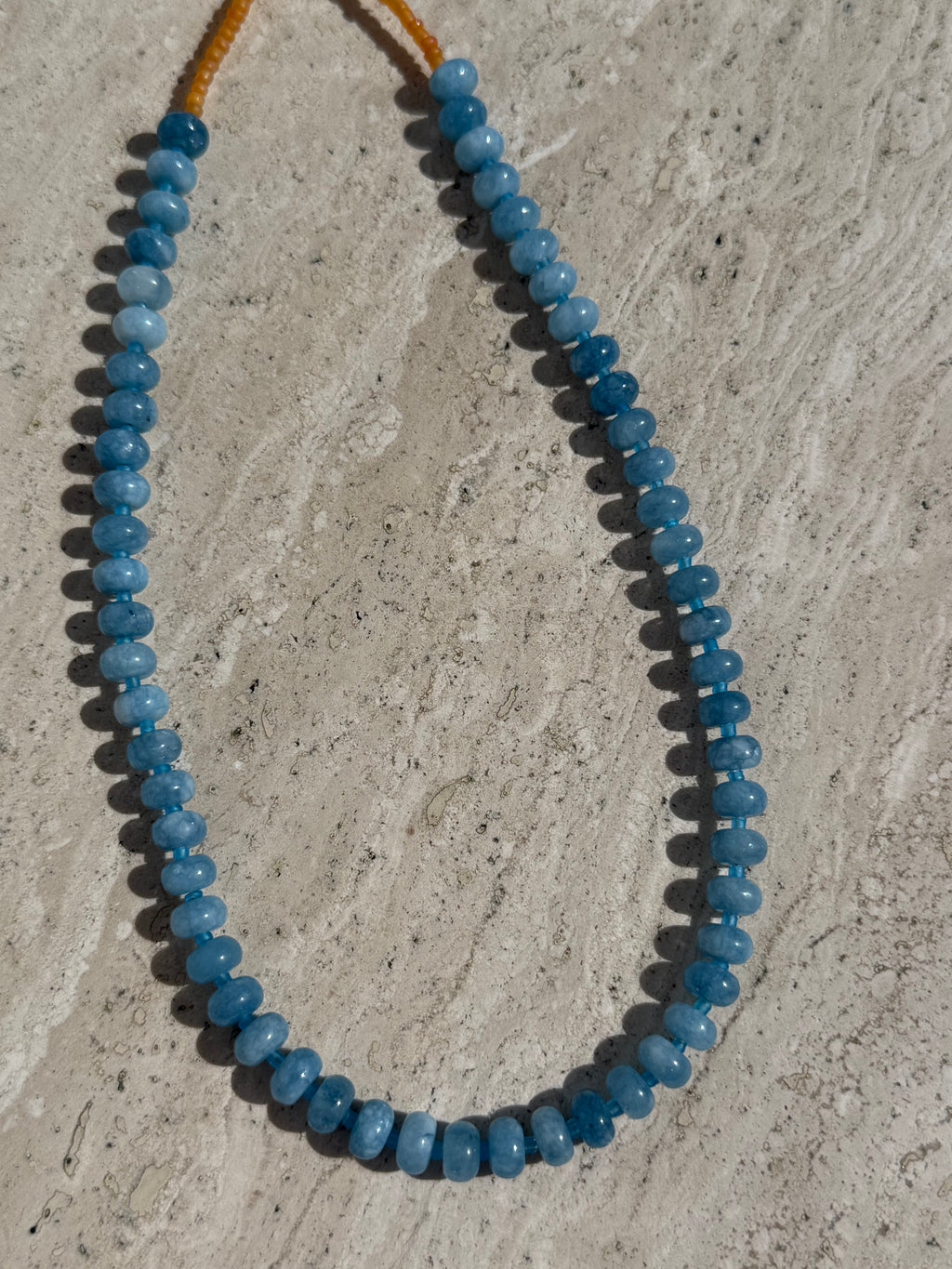 Amalfi Blue Beaded Necklace