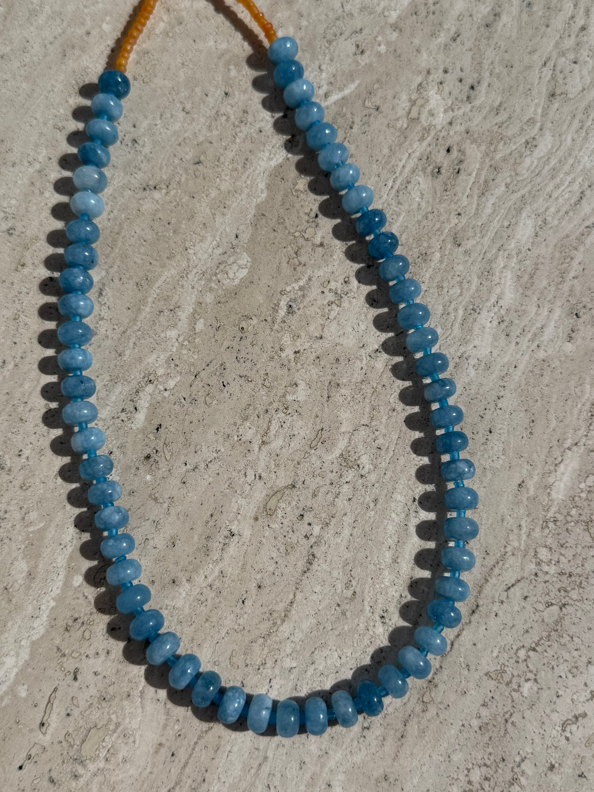 Amalfi Blue Beaded Necklace