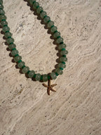 Green Queen Beaded Necklace