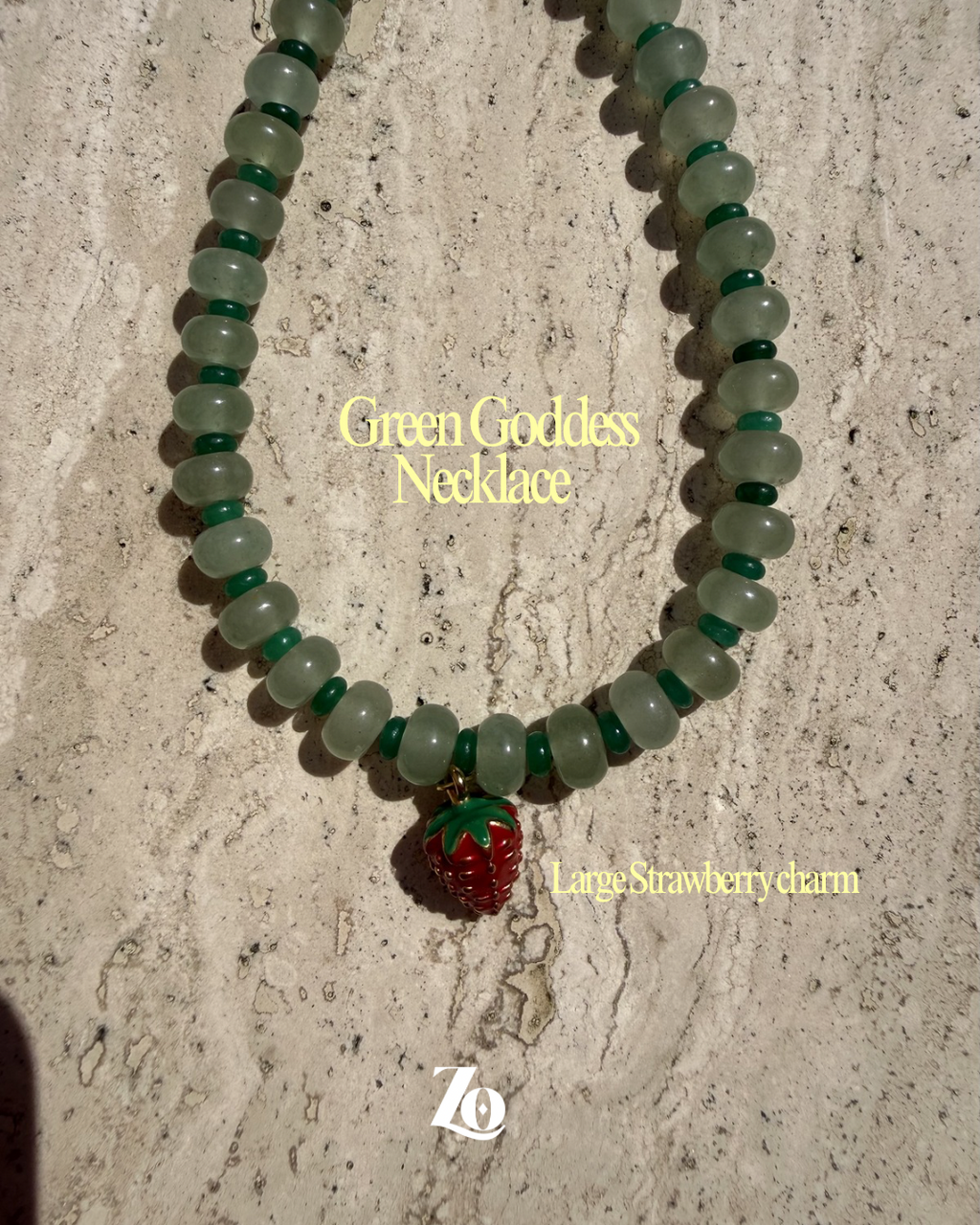 Green Queen Beaded Necklace