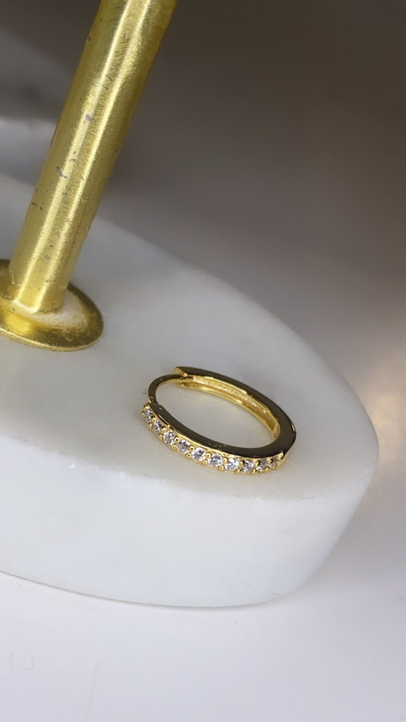 Diamond Conch Hoop