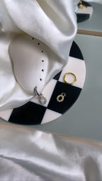 Initial Charm Huggie